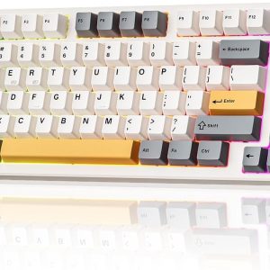 plunoro Wireless Mechanical Keyboard,Gasket Mounted with Creamy Sound,Bluetooth