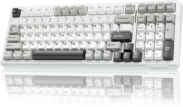 plunoro 99 Wireless Mechanical Keyboard,Tri-Mode BT5.0/2.4GHz/USB-C Hot Swappable